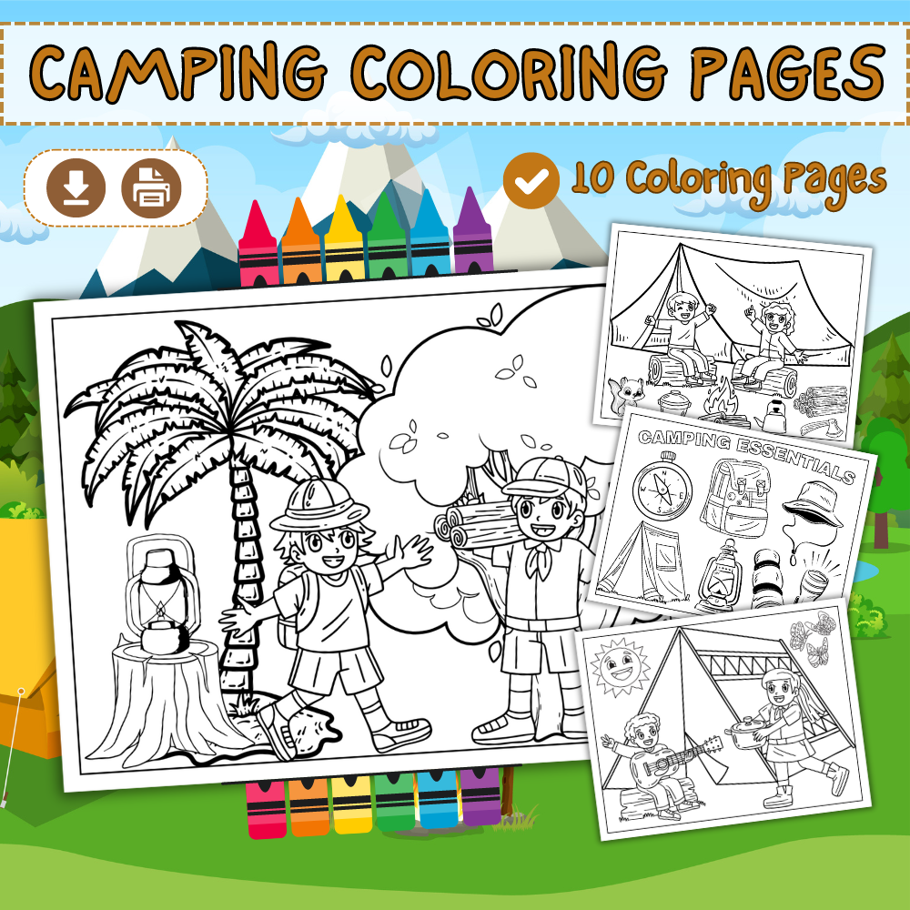 Camping Coloring Pages