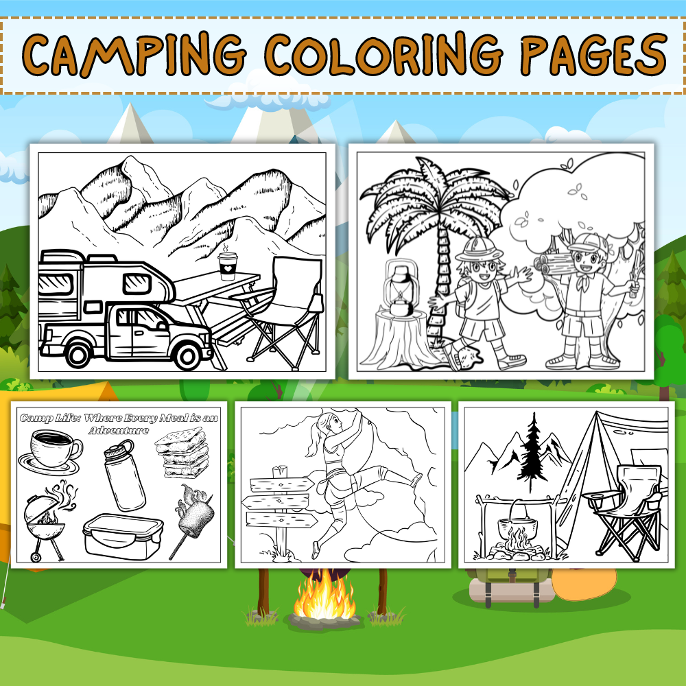 Camping Coloring Pages