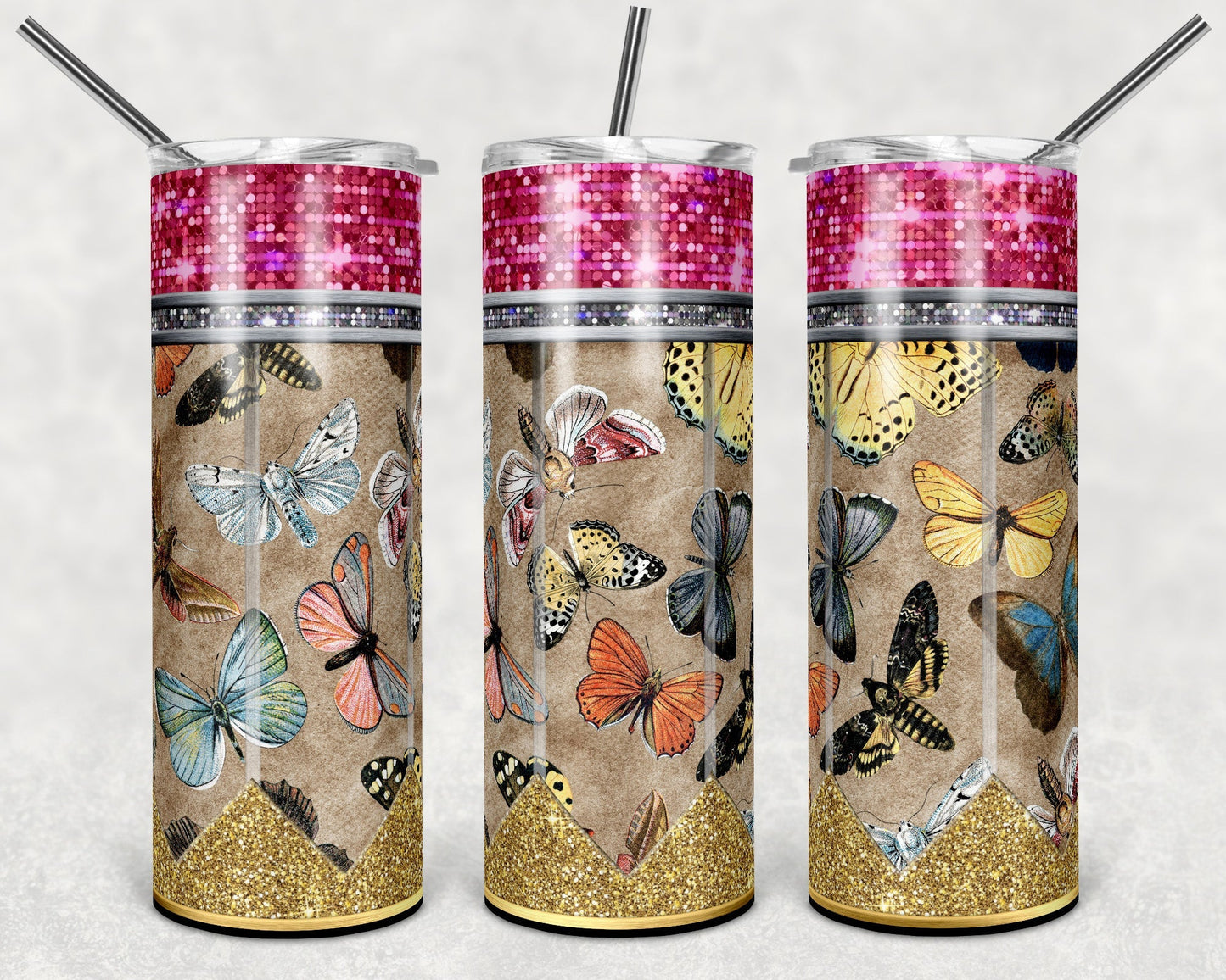 Glitter Pencil *Choose your Class, 36 options!!!* 20oz Skinny Tumbler Grape Vine Wholesale
