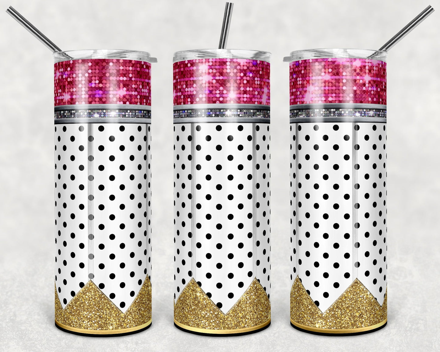 Glitter Pencil *Choose your Class, 36 options!!!* 20oz Skinny Tumbler Grape Vine Wholesale