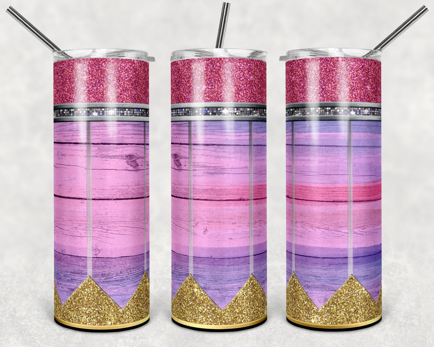 Glitter Pencil *Choose your Class, 36 options!!!* 20oz Skinny Tumbler Grape Vine Wholesale