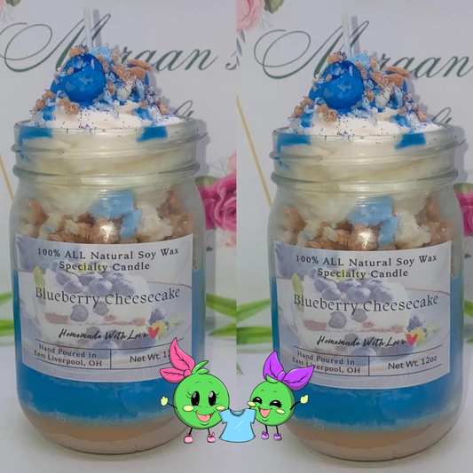 Blueberry Cheesecake Specialty 12oz Candle - 2 Peas Tees