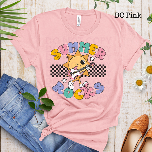 Summer Rocks (pastel) Short Sleeve Tee - 2 Peas Tees