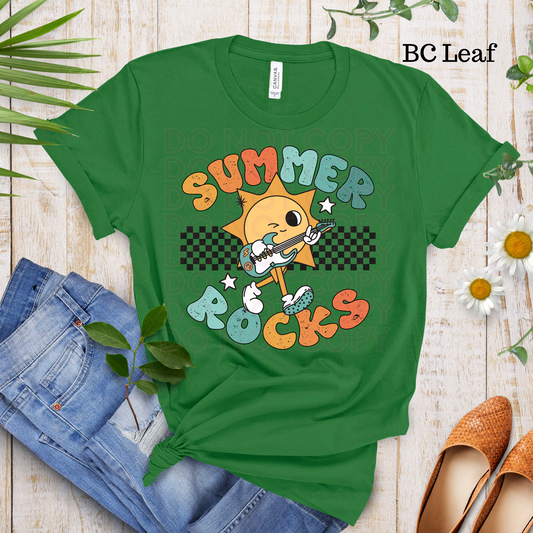 Summer Rocks (brights) Short Sleeve Tee - 2 Peas Tees