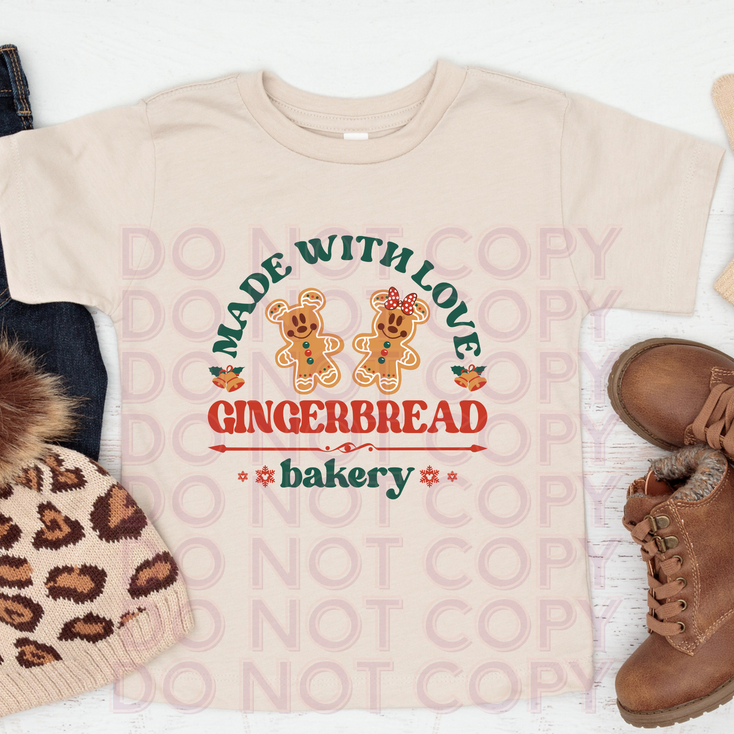 Mousey Gingerbread Bakery Toddler & Youth Shirt