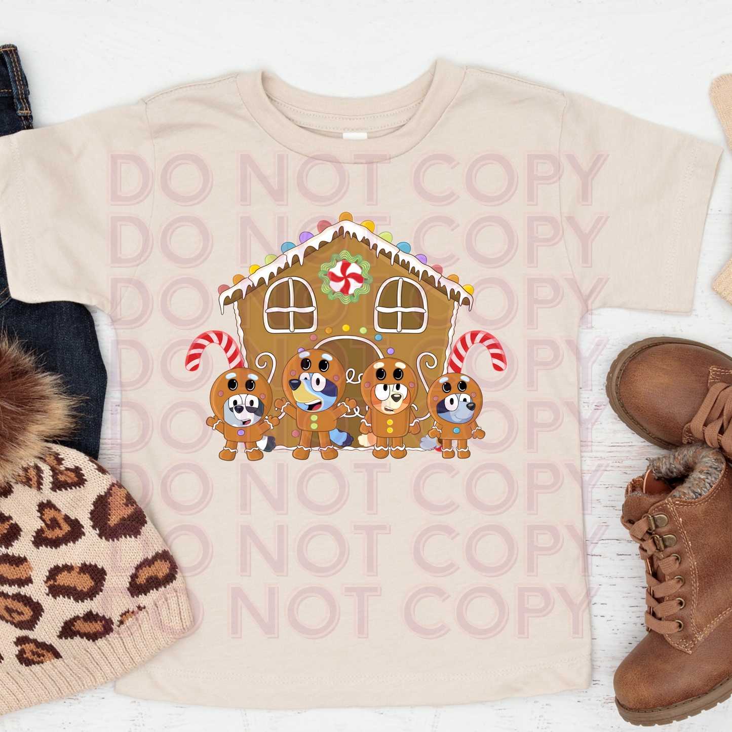 Heelers and Gingerbread House Toddler & Youth Shirt