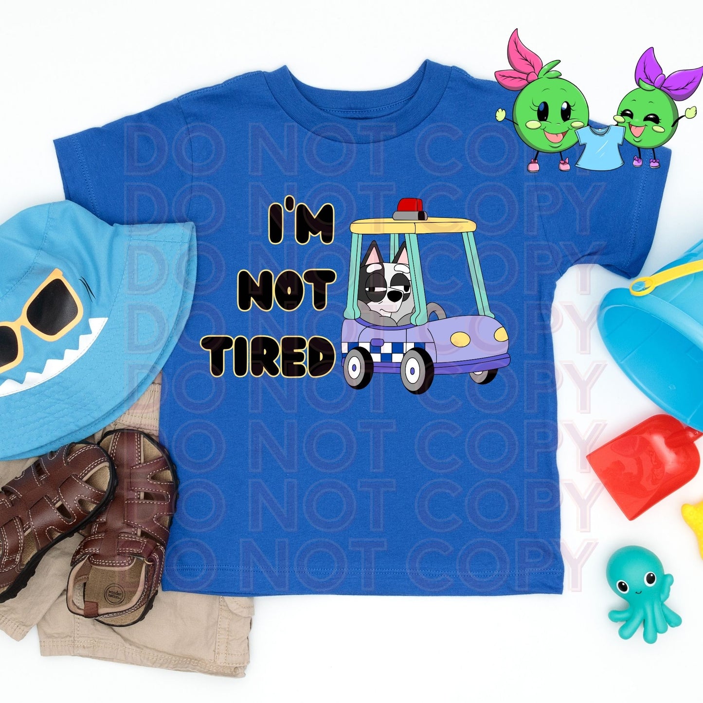 I'm Not Tired!  Toddler & Youth Shirt - 2 Peas Tees