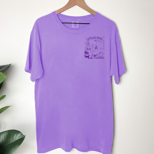 Speak Now Pocket or full option -Comfort Colors Tee- - 2 Peas Tees