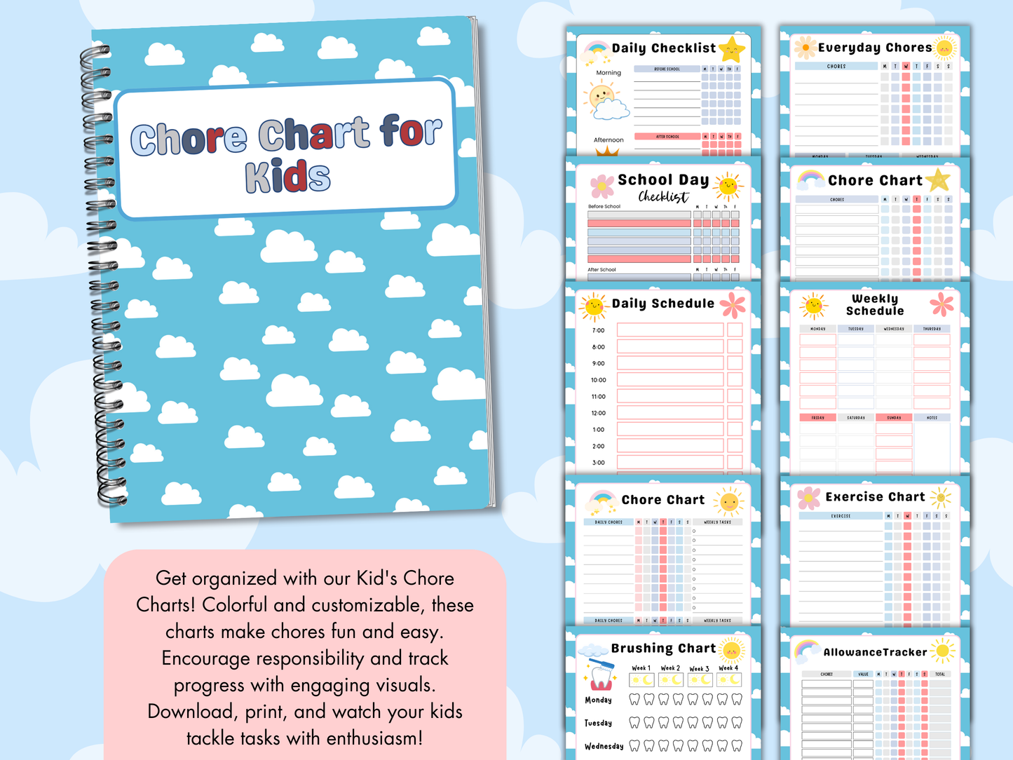 Kids Chore Chart Bundle