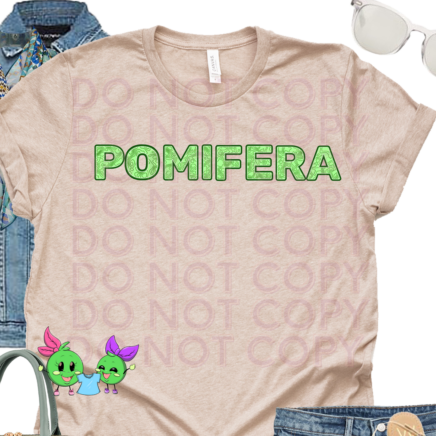 Pomifera- new green letters- Choose Your shirt Style