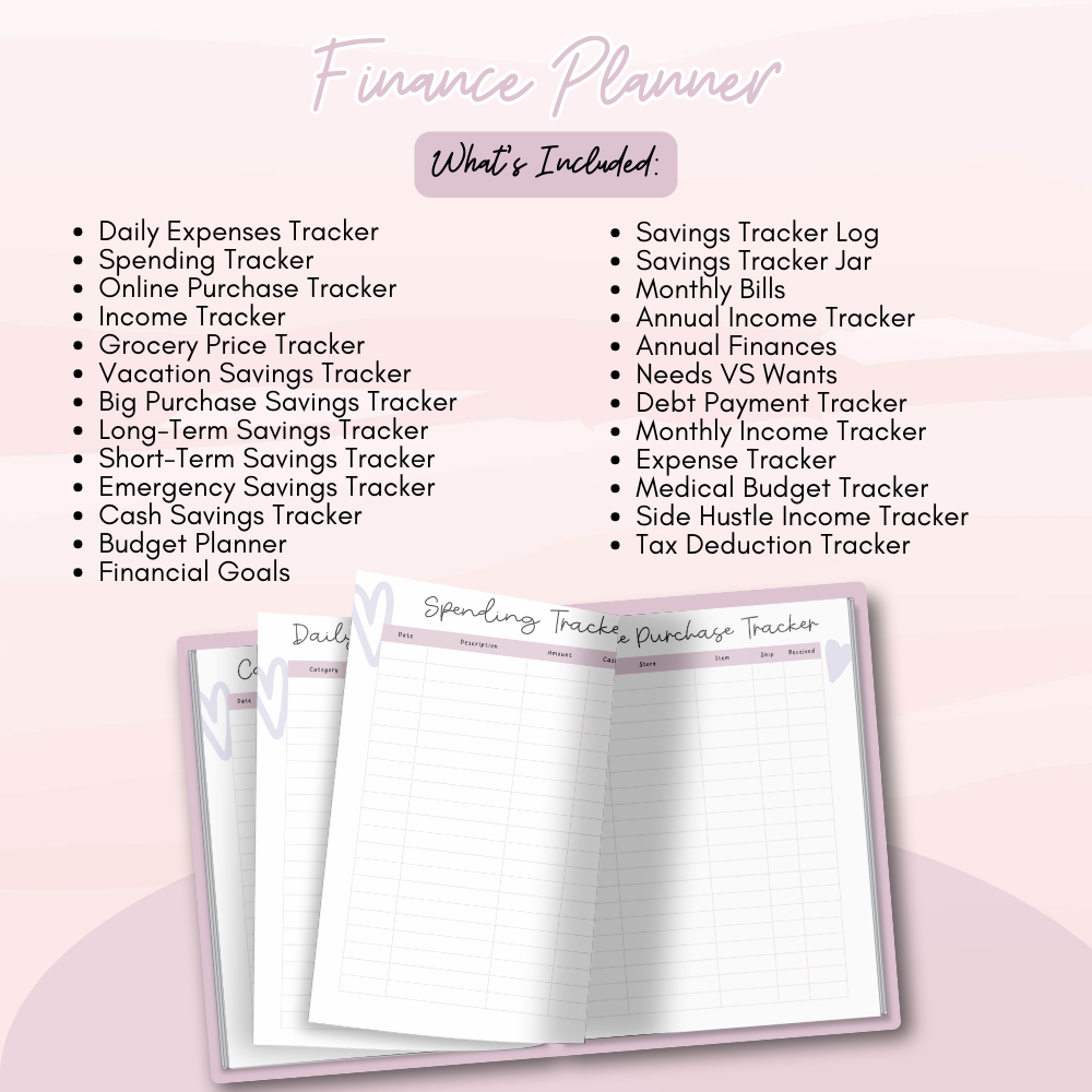 ADHD Printable Planner (Purple and Pink)