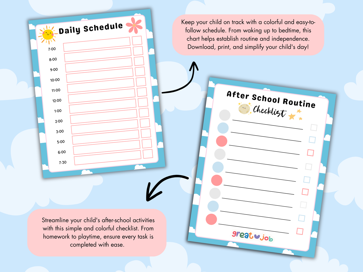 Kids Chore Chart Bundle