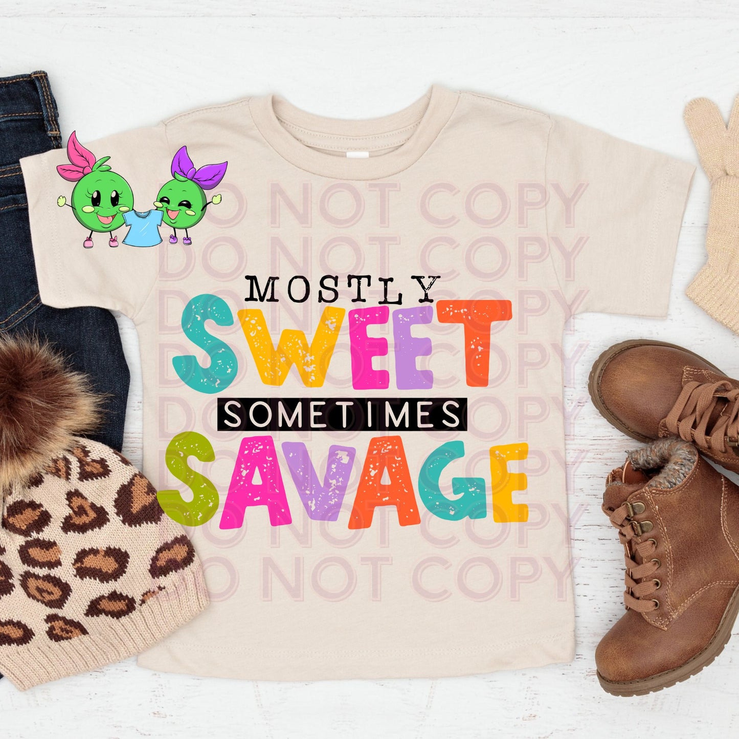 Mostly Sweet Sometimes Savage Toddler & Youth Shirt