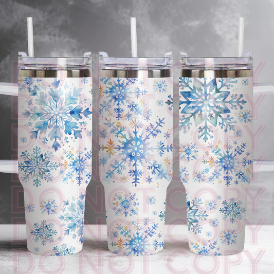 Winter Snow- 40oz Tumbler