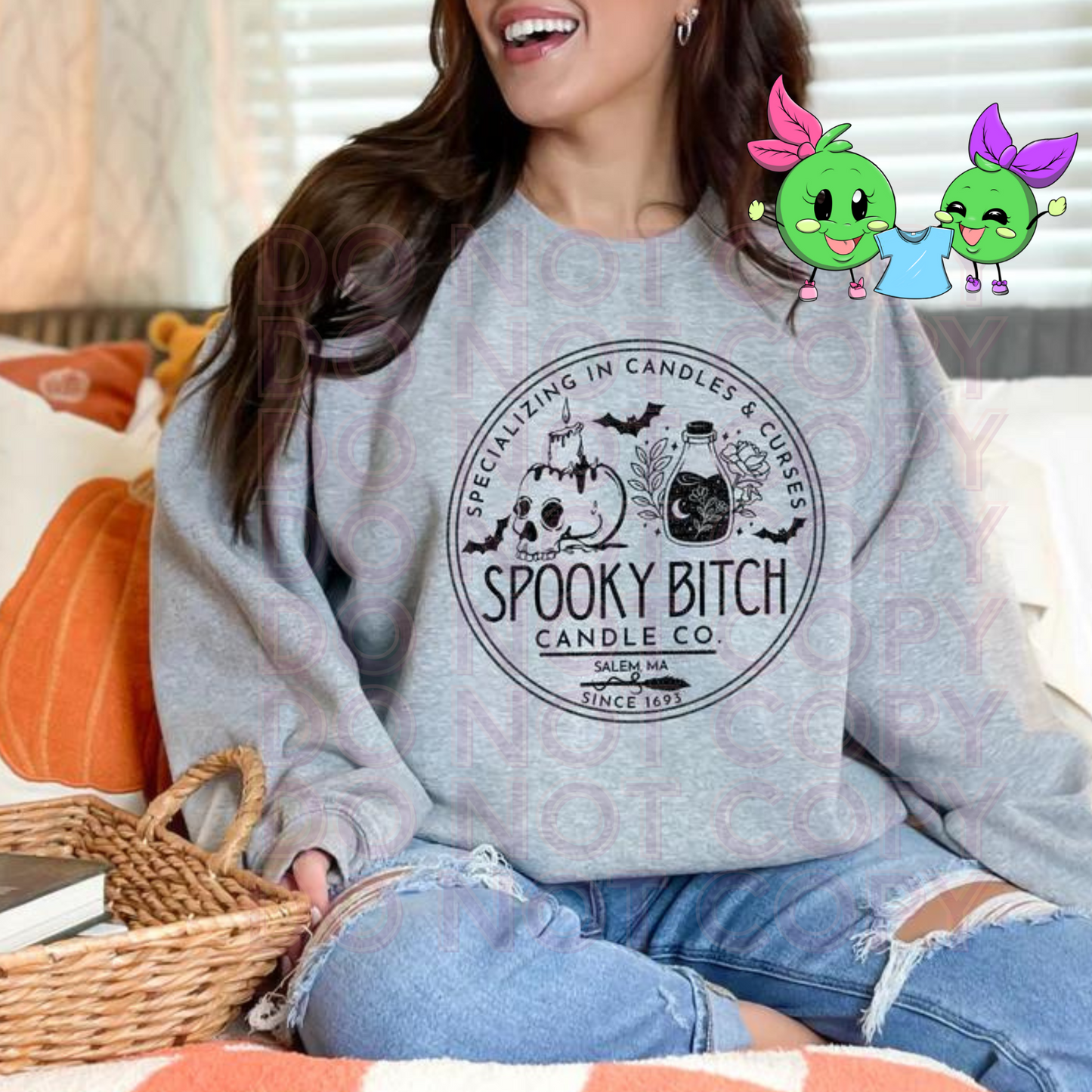 Spooky Bitch Candle Co Sweatshirt - 2 Peas Tees
