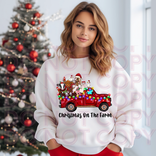 Christmas On the Farm Choose Your shirt Style