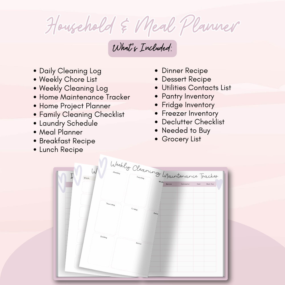 ADHD Printable Planner (Purple and Pink)