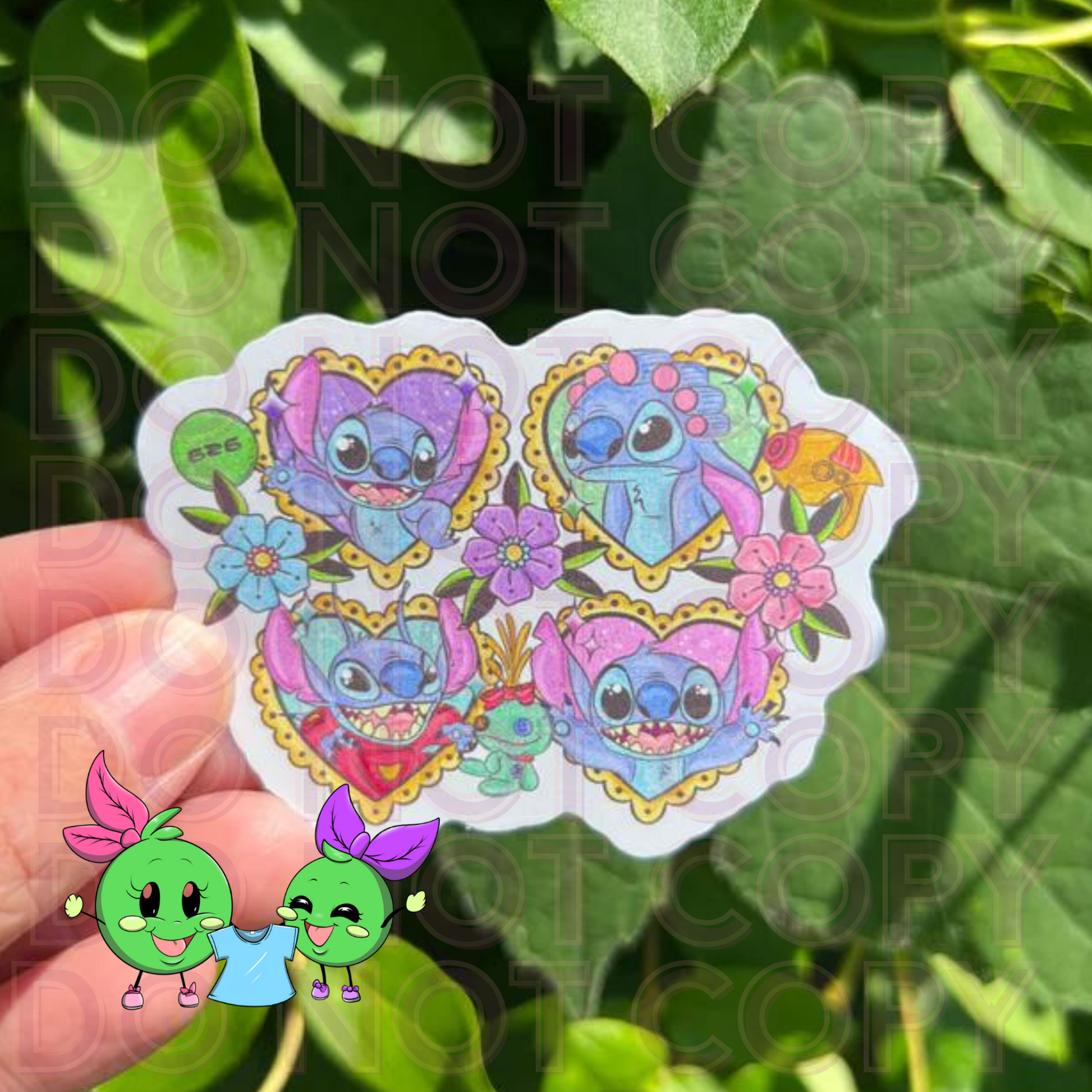 626 Hearts 3 inch Vinyl Sticker - 2 Peas Tees