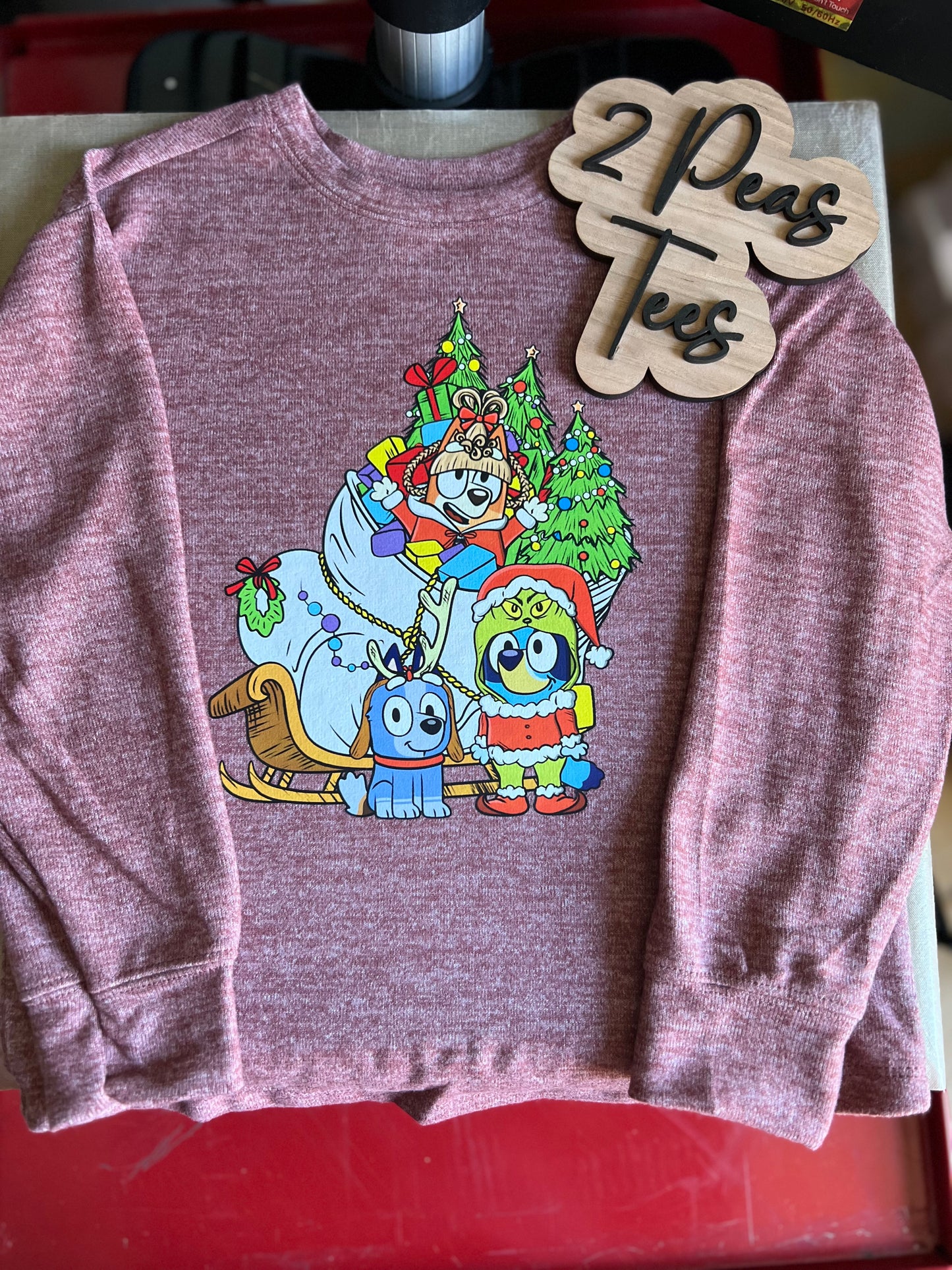 Blue-y, Socks, Bingo x Grinch Crossover GRANIMALS LIGHTWEIGHT PULLOVER