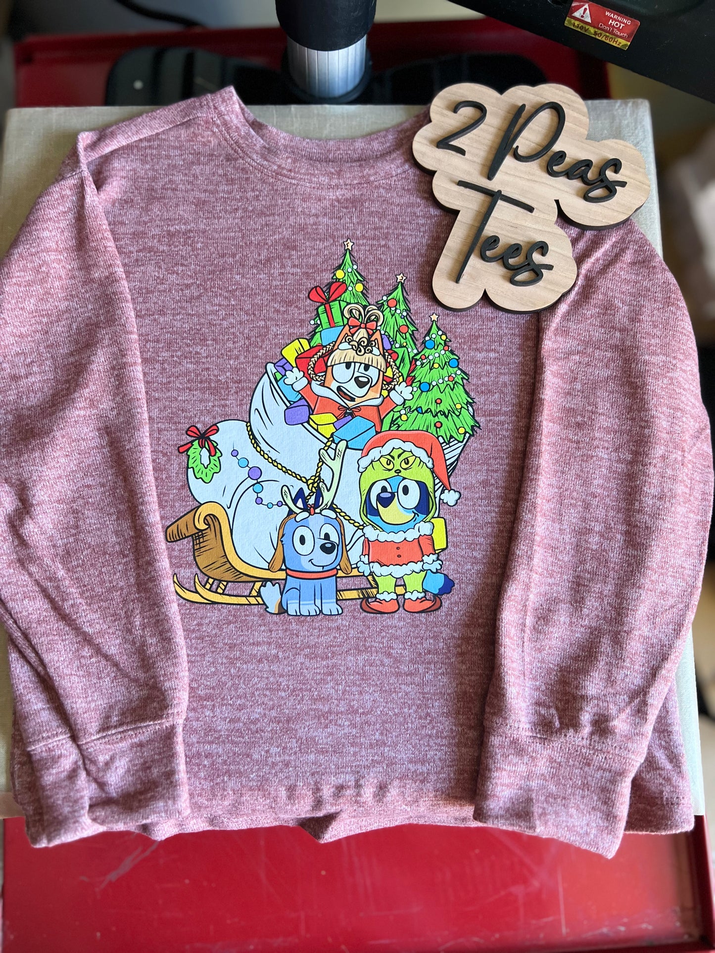 Blue-y, Socks, Bingo x Grinch Crossover GRANIMALS LIGHTWEIGHT PULLOVER