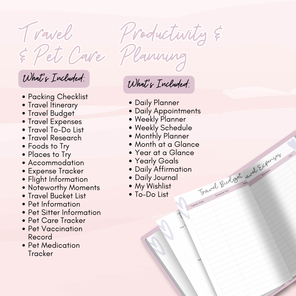 ADHD Printable Planner (Purple and Pink)