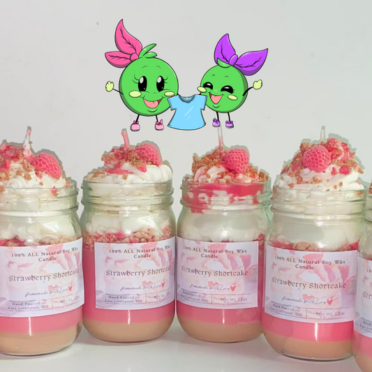 Strawberry Shortcake Specialty 12oz Candle - 2 Peas Tees