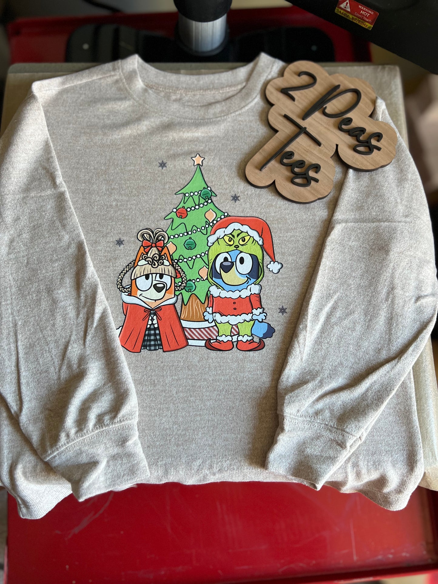 Blue-y,Bingo x Grinch Crossover GRANIMALS LIGHTWEIGHT PULLOVER