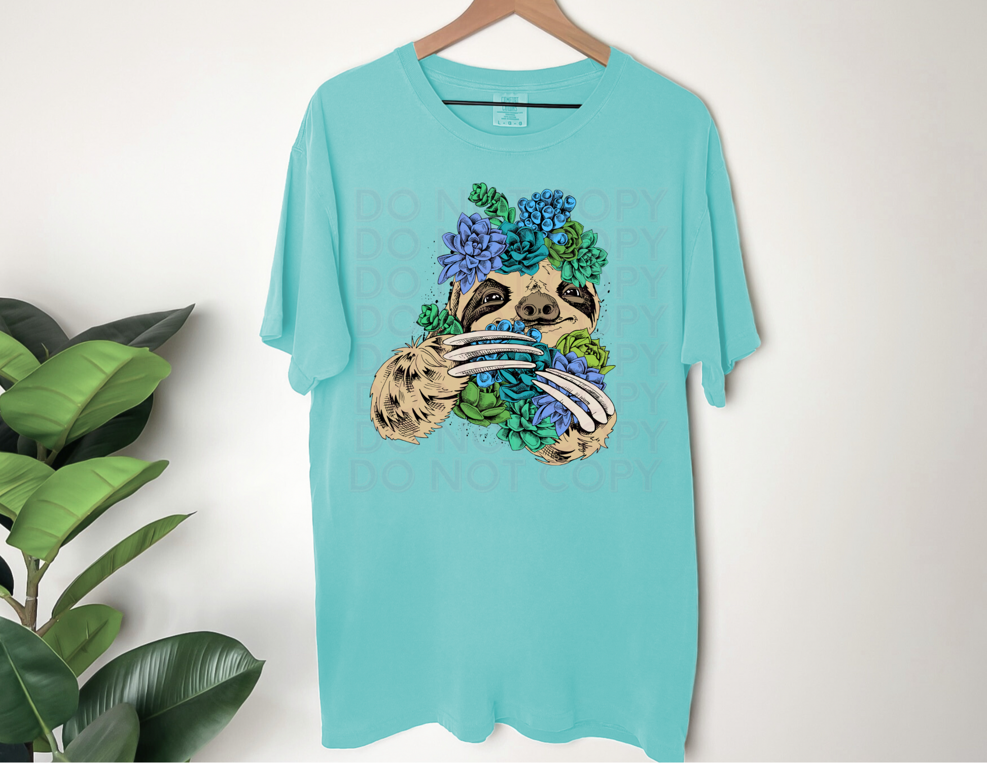 Succulent Sloth- Choose Your shirt Style - 2 Peas Tees