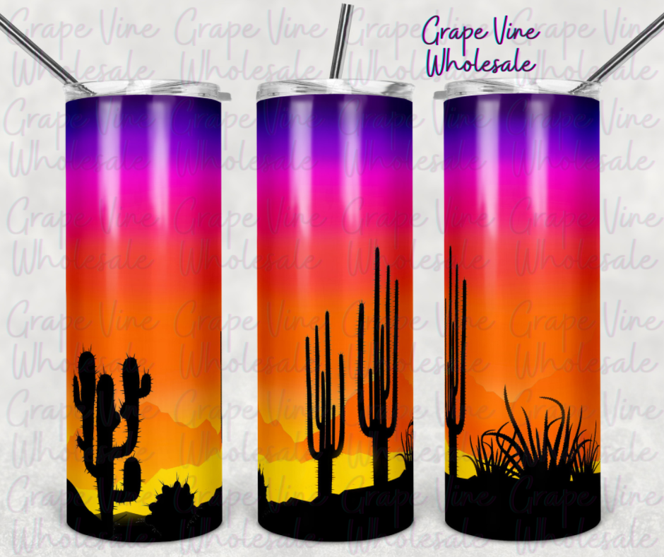 Desert Sunset 20oz Skinny Tumbler