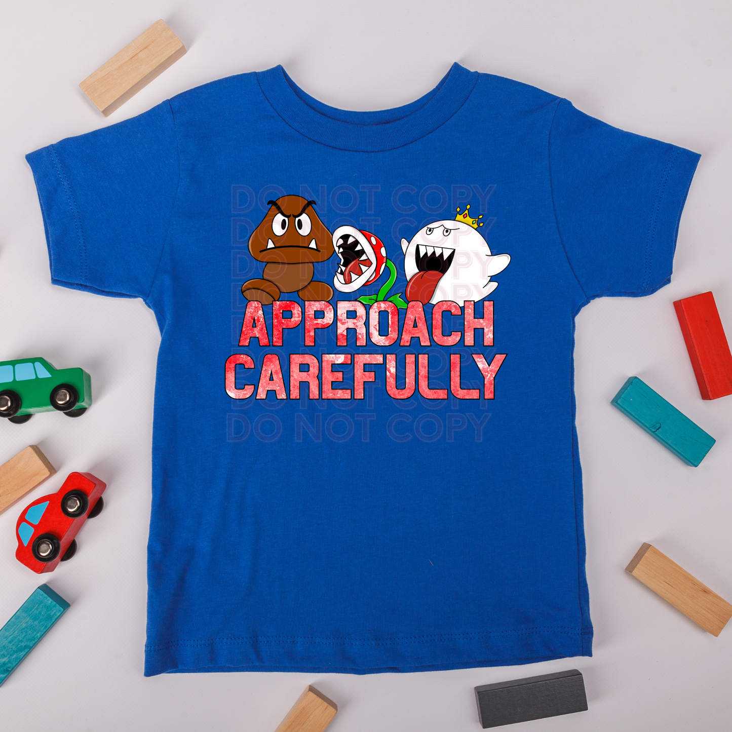 Approach Carefully -90s Mosters-  -infant to adult sizes available- - 2 Peas Tees