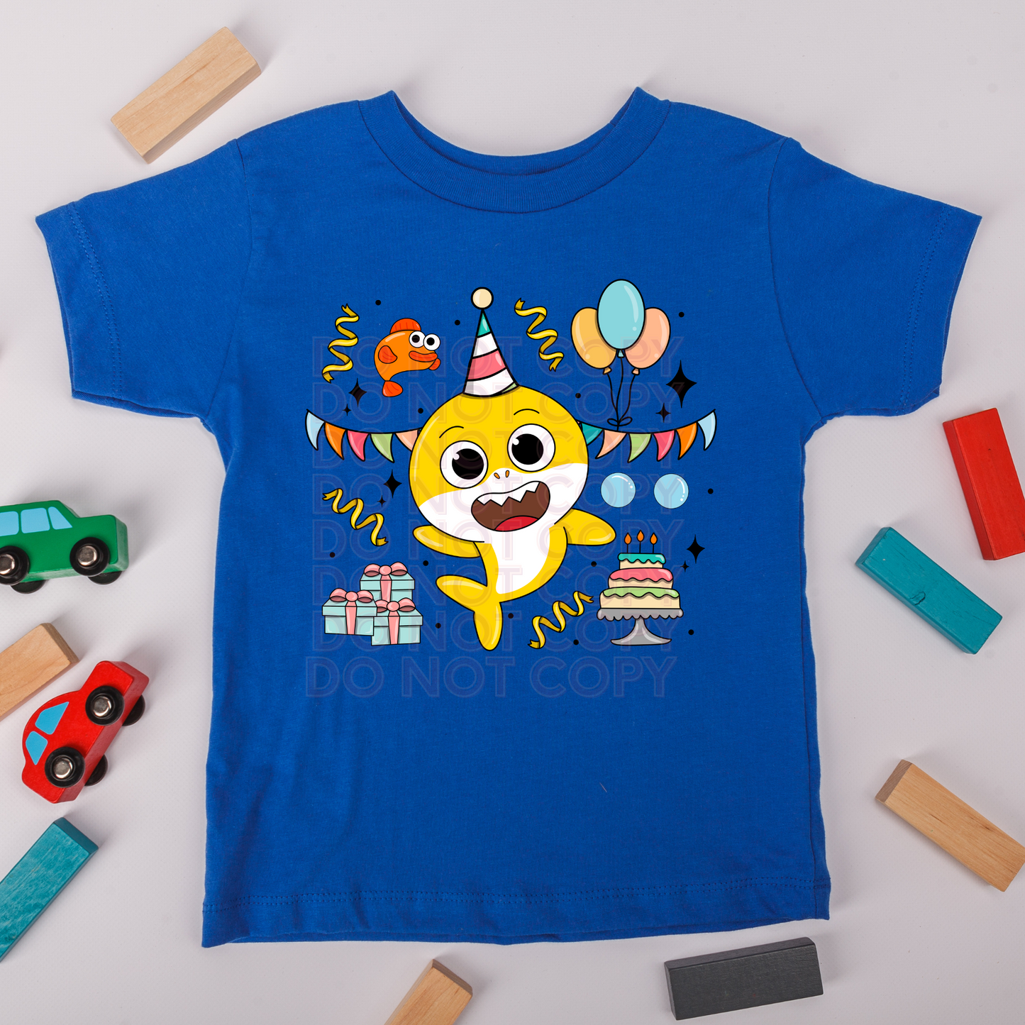 Birthday Shark -infant to adult sizes available- - 2 Peas Tees