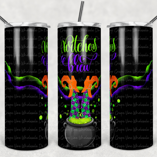 Deep Dark Witches Brew 20oz Skinny Tumbler Grape Vine Wholesale