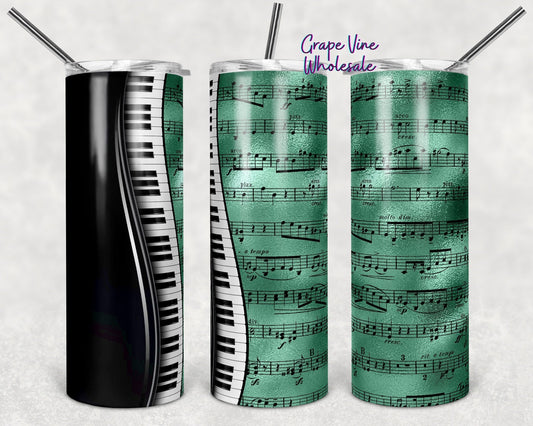 Piano & Sea Foam 20oz Skinny Tumbler Grape Vine Wholesale