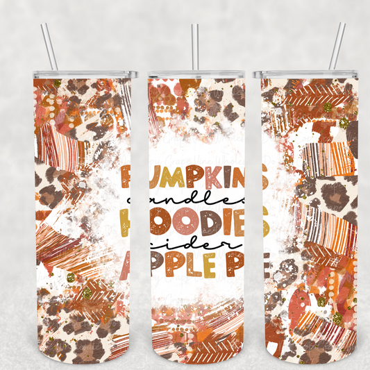 Pumpkin, Candles, Cider, Hoodies, Apple Pie 20oz Skinny Tumbler Grape Vine Wholesale