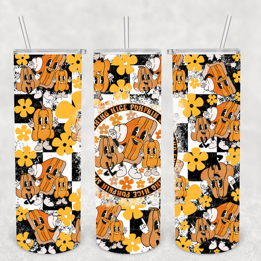 Pumpkin Spice and everything Nice 20oz Skinny Tumbler Grape Vine Wholesale