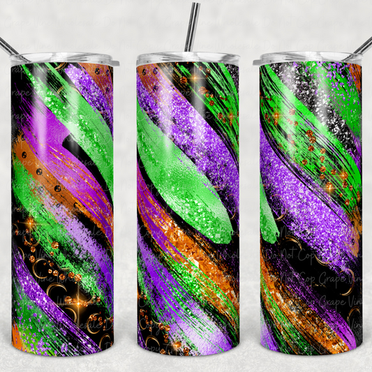 Purple & Green Halloween Milkyway 20oz Skinny Tumbler Grape Vine Wholesale