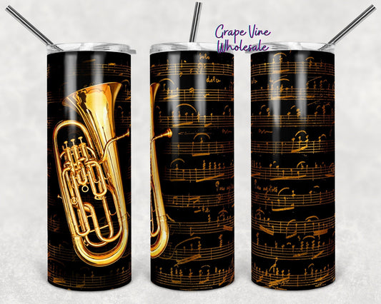 Tuba Tunes 20oz Skinny Tumbler Grape Vine Wholesale