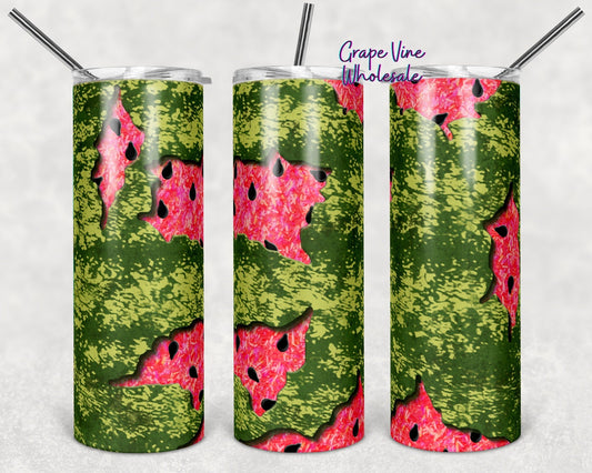 Watermelon Peek A Boo 20oz Skinny Tumbler Grape Vine Wholesale