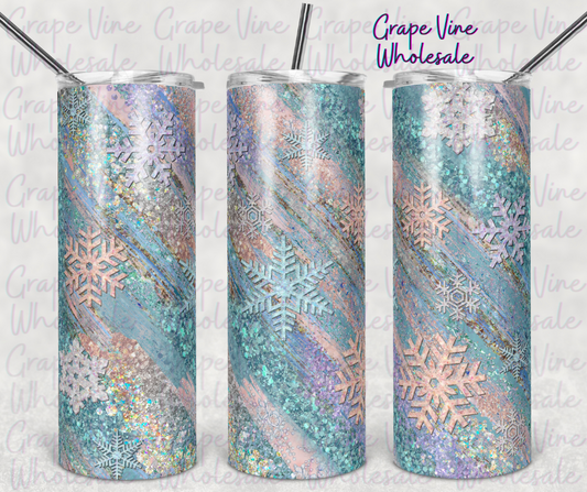 Winter Wonderland Milky Way 20oz Skinny Tumbler Grape Vine Wholesale